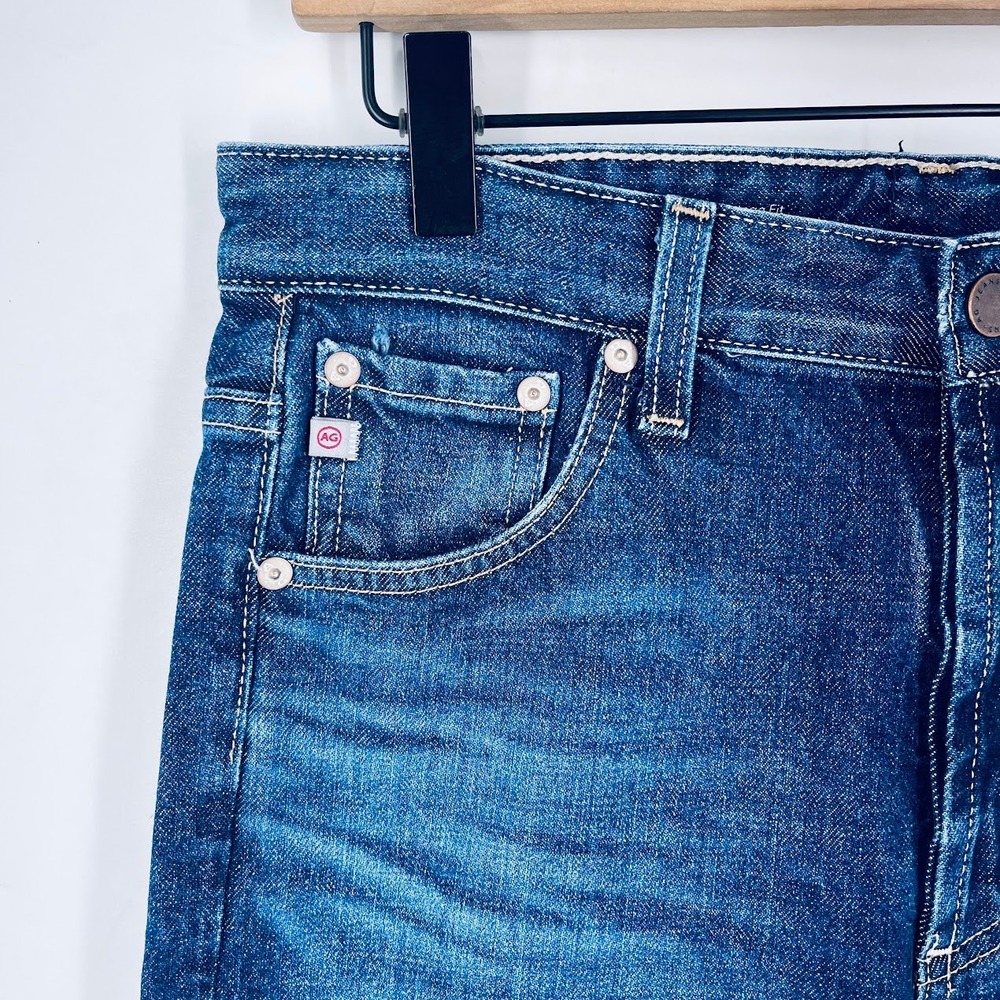 AG Adriano Goldschmied Alexxis Straight High Rise Jeans Japanese Denim 28 Indigo - Picture 5 of 14